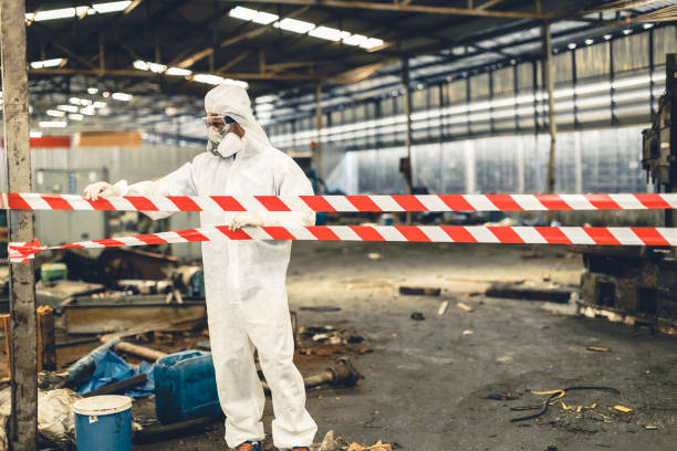 Professional Biohazard technician working in Wallingford, PA